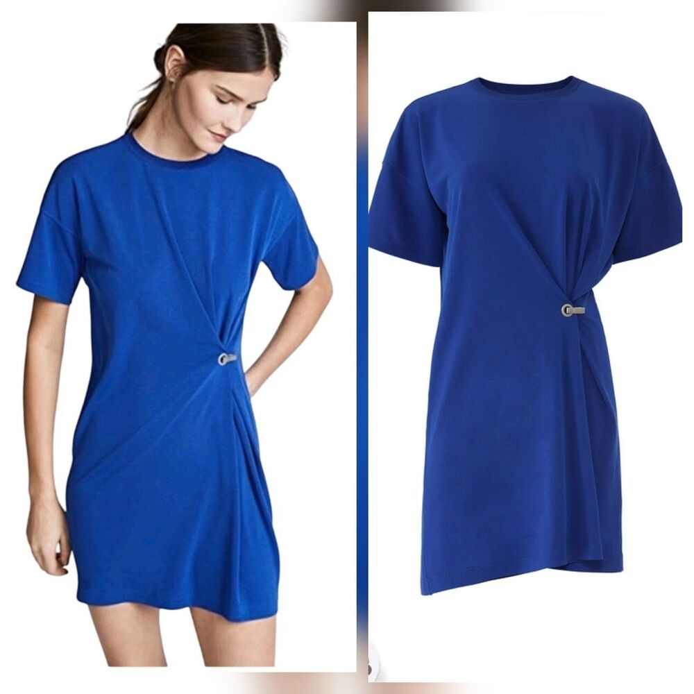 Rag & Bone Women's Dress Small Jersey Knit Wrap Hook Front Minimalist Mitchell